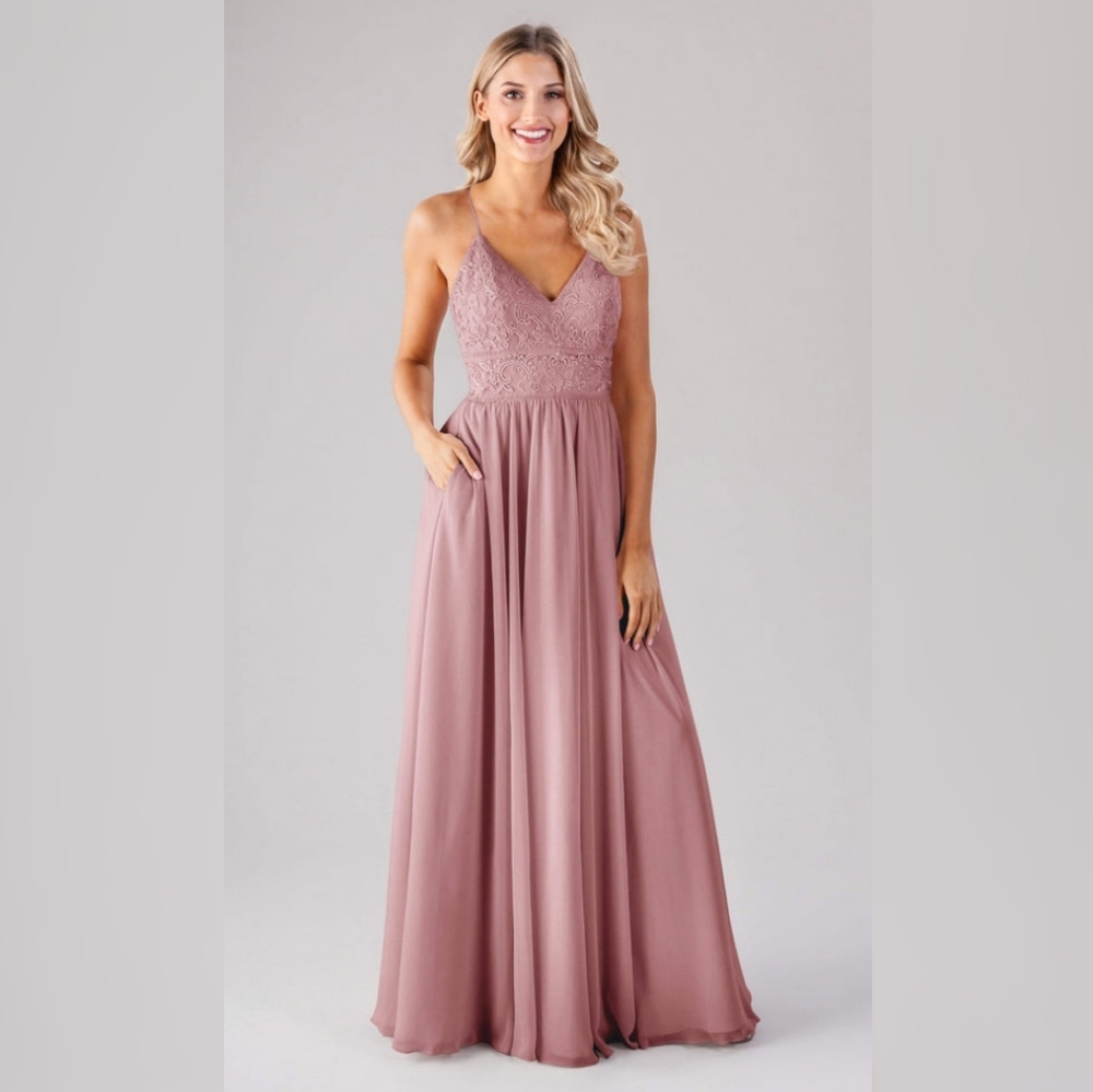 Desert rose bridesmaid "Cameron" dress by Kennedy Blue